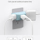 TROND Outlet Extender, 3 Way Angled Plug Splitter, 3-Prong Grounded Wall Outlet Adapter, Cruise Essentials, Compact and Practical Plug Expander for Home Decoration Travel Essentials, Mint Green