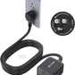 TROND 360° Rotating Flat Plug Extension Cord 10ft, Low Profile Small Power Strip, 3 Side Grounded Outlet, 13A, SPT 16/3 Gauge Cable for Indoor Home Office Kitchen Cruise Travel Essentials, Black