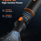 Car Vacuum Portable with 16000Pa Powerful Suction, Handheld Vacuum Cordless Rechargeable Blow & Suction 4 in 1, Small Vacuum Cleaner for Car, Home, Office, Outdoor (Black Orange)