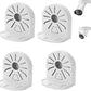 Indoor Outdoor Camera Bracket ABS Plastic Wall Mount L-Shaped Bracket for Security Dome IP Camera Mounting, Junction Box Cable Management (4.5in-SL-4PACK)
