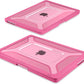 Batianda Case for New MacBook Air 13 inch 2025 M4 Chip 2024 2022 Release A3240 A3113 A2681 Model,Honeycomb Heavy Duty Protective Hard Shell with TPU Bumper Fold Kickstand & Keyboard Cover, Rose