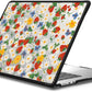 CASETiFY Impact MacBook Air 15" (M2-M4) Case [Cushioned Impact Corners/Scratch-Resistant/Anti-Slip Grip] - Strawberry Daisy - Clear Black