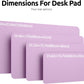 YSAGi Leather Desk Pad Protector, Office Desk Mat, Large Mouse Pad, Non-Slip PU Leather Desk Blotter, Laptop Desk Pad, Waterproof Desk Writing Pad for Office and Home (Taro Purple, 47.2" x 23.6")