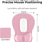 EooCoo Ergonomic Mouse Pad with Gel Wrist Rest Support Middle Concave Design, Relieve Wrist Pain Mousepad, Non-Slip Base for Laptop, Computer, Office Desk Accessories for Women, Carpal Tunnel Syndrome