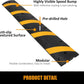 Garvee Speed Bump, 2 Pack 6 ft Rubber Speed Bumps for Asphalt Road Driveway, 25000 LBS Load Capacity Modular Cable Ramps Cable Protector Ramp Hose Protector Ramp with 2 Cord Channel