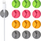 12 Pack Cable Clips, Znben Cable Holder for Desk Cord Organizer Adhesive Cord Management Charger Wire Holder Clips for Desk, Home, Office, Car, Cubicle, Nightstand Colorful