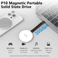 P10 Magnetic PSSD ，For iphone MagSafe Portable SSD, Upto 2000MB/s-Type-C, SM2320，USB 3.2 Gen 2x2 20Gbps, Connectivity, Updated Firmware - Portable Magnetic External Solid State Solution (Black-2T)