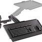 Wall Mount Keyboard Tray- Keyboard and Mouse Stand & Monitor Mount Arm,Height Adjustable Typing Platform Holds up to 26.4 lbs,Black