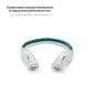 TRUECABLE Cat6 Component Rated Patch Cable, Unshielded (U/UTP), 6in, Green, 28AWG Solid Copper, Snagless 10G High-Speed Ethernet Cable, PoE++ 4PPoE 100W, UL Listed, RoHS-3, 1 Pack