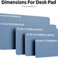 YSAGi Leather Desk Pad Protector, Office Desk Mat, Large Mouse Pad, Non-Slip PU Leather Desk Blotter, Laptop Desk Pad, Waterproof Desk Writing Pad for Office and Home (Blue, 47" x 17")