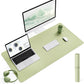 YSAGi Non-Slip Leather Desk Pad L Size, Waterproof Laptop Computer Desk Keyboard Mat, Table Protector Blotter Mat, Large Mouse Pad for Office/Work/Home/Decor(Matcha Green, 35.4" x 17")