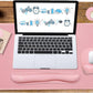 WB WEIRDBEAST Keyboard Wrist Rest Large Mouse Pad Wrist Support for Computer, 4 in 1 Memory Foam Keyboard Pad Desk Mat Ergonomic Hand Rest Wrist Cushion for Home Office Gaming-Pink