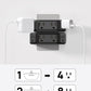 TROND Outlet Extender Surge Protector 2 Pack - Multi Plug Wall Outlet with 4 Grounded Sockets, Angled Wall Plug Splitter, 900J, Multiple Adapter for Home Office Travel Dorm Room, Black