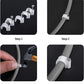 Cable Clips, 400 Pcs, 4mm 6mm 8mm 10mm, Wire Wall Clips with Steel Nails, Ethernet Cable Clips, Cable Tacks Coax Cable Clips, RG6 RG59 CAT6 RJ45 Cable Cord Clips, White…