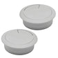 Desk Grommet 2" (50 mm), Desk Cord Hole Cover, Cable Grommet ABS Plastic, Desk Hole Grommet for Office and Home Table Cable, Detachable Adjustable Cable Cord Organizer (Light Grey 2 Pcs)