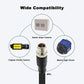 Alvin's Cables M12 X Coded 8 Pin Male to RJ45 Shielded Ethernet Cable M12 8 Position Cat6a Cable for Cognex Industrial Camera 15M/49.2ft