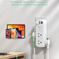 Outlet Extender with Rotating Plug, Mifaso Surge Protector 6 AC Multi Plug Wall Outlets and 3 USB Ports, 1800 Joules, 3-Sided Swivel Power Strip Spaced Splitter for Home, Travel, Dorm Room Essentials