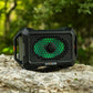 ECOXGEAR Defender: Outdoor Portable Bluetooth Speaker, 121dB Massive Sound, Waterproof and Drop Proof, with LED Party Lights, Pair up to 100, 25+ Hours Playtime (Black Oak)
