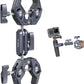 SMALLRIG Double Clamp Mount, Umbrella Clamp, Super Clamp Arm, for Chair, Pole, Tripod, C Stand, Handlebar, All Metal Max Load Capacity 3.5kg