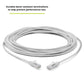 TRUECABLE Cat6 Component Rated Patch Cable, Unshielded (U/UTP), 25ft, White, 28AWG Solid Copper, Snagless 10G High-Speed Ethernet Cable, PoE++ 4PPoE 100W, UL Listed, RoHS-3, 1 Pack