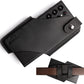 Topstache Leather Belt Phone Holster with Magnetic Closure, Case for iPhone & Samsung, Black, Large