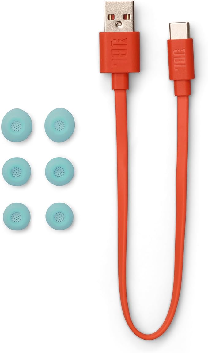 JBL Vibe Buds 2 - True Wireless Noise Cancelling Earbuds with JBL Pure Bass Sound & Smart Ambient Technology, 4mics for Crisp, Clear Calls, up to 40Hrs of Playback, IP54 Dust & Water Resistant (Blue)