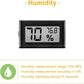 12 Pack Pgzsy Mini Small Digital Electronic Temperature Humidity Meters Gauge Indoor Thermometer Hygrometer LCD Display Fahrenheit (℉) for Humidors, Greenhouse, Garden