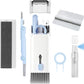 7 in 1 Electronic Cleaner Kit – Keyboard and Laptop Cleaning Kit with Brush for AirPods Pro, Phone, Computer, and Screen, Includes Bonus Flannel Cloth – Blue