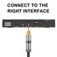 EMK 24K Gold-Plated Optical Audio Cable [8ft/2.4M] - Digital Toslink SPDIF Cable Compatible with Soundbar to TV, Home Theater - High-Speed Fiber Optic Cable (Silver)