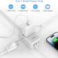 Ultra Thin Flat Extension Cord 10 FT, TESSAN Small Flat Plug Power Strip with 3 USB Charger (1 USB C), 3 Outlets Desk Charging Station, 10 Feet Long Slim Plug for Travel, Dorm Room, Office Essentials