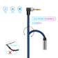 3.5mm Male to Female Extension Stereo Audio Extension Cable 6FT, Cotton-Braided Audio Extension Cable 6ft, Stereo Jack Cord for Phones, Headphones, Speakers, Tablets, PCs and More