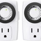 BN-LINK BND-60/U47 Indoor Mini 24-Hour Mechanical Outlet Timer, 3-Prong, 2-Pack