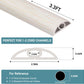 Floor Cord Cover Self Adhesive Cord Hider Floor Extension Cord Covers for Floor Power Cord Protector Cable Management Prevent Cable Trips Cable Cavity 0.32" W x 0.32" H (Beige Wood, 3.3Ft)