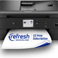 Brother MFC-J1170DW Wireless Color Inkjet All-in-One Printer, NFC One-Touch Print, Duplex, Cloud Print & Scan, Mobile App Control, 2.7" Touchscreen, Works with Alexa