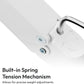 Pixio PS1D Wave White Dual Monitor Arm Stand Desk Mount - Fits up to 32 inches Monitors and up to 19.8lbs. VESA Compatibility and Integrated Cable Management