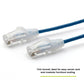 TRUECABLE Cat6 Component Rated Patch Cable, Unshielded (U/UTP), 5ft, Blue, 28AWG Solid Copper, Snagless 10G High-Speed Ethernet Cable, PoE++ 4PPoE 100W, UL Listed, RoHS-3, 5 Pack