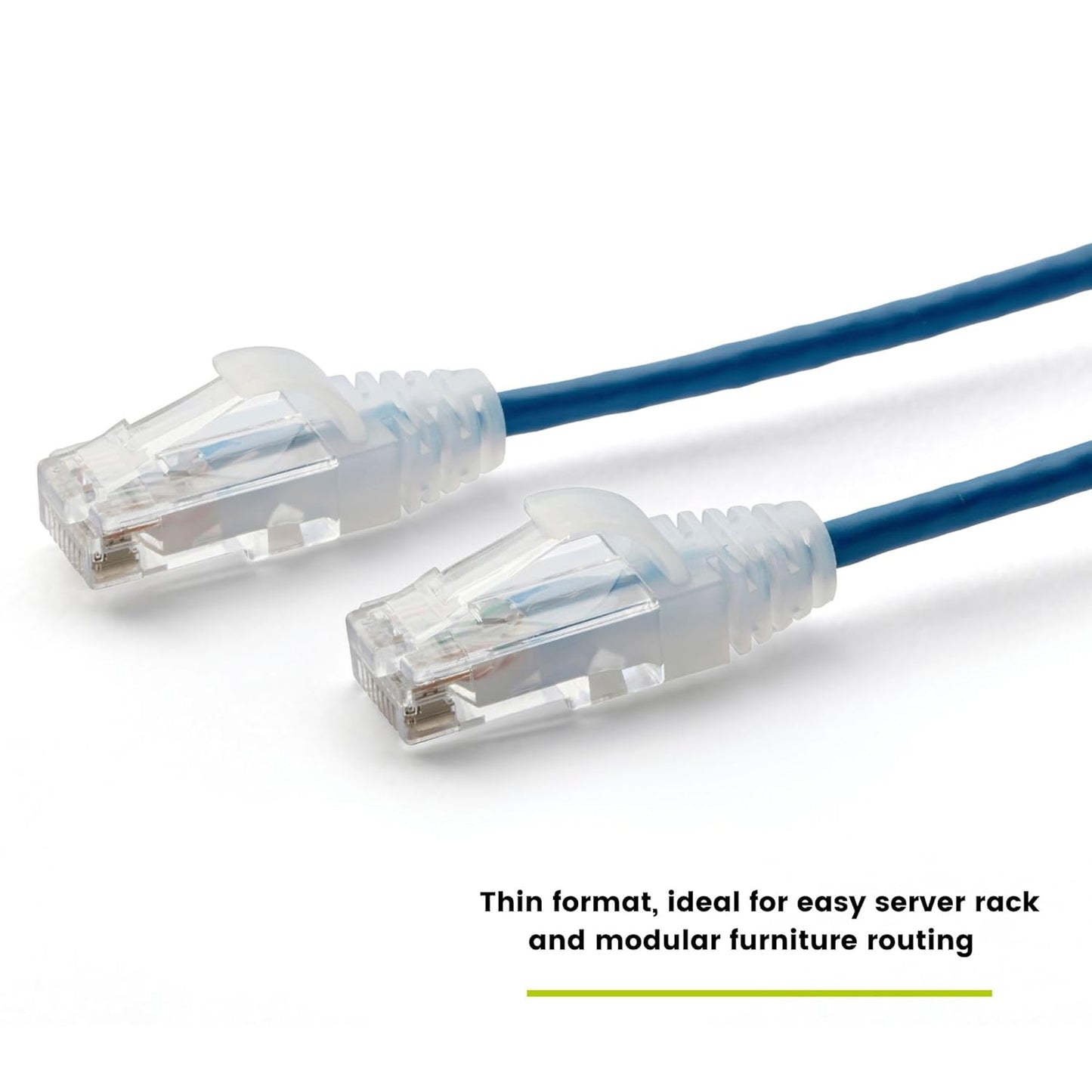 TRUECABLE Cat6 Component Rated Patch Cable, Unshielded (U/UTP), 14ft, Blue, 28AWG Solid Copper, Snagless 10G High-Speed Ethernet Cable, PoE++ 4PPoE 100W, UL Listed, RoHS-3, 5 Pack