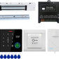 Door Access Control System IP67 Waterproof RFID Fingerprint Keypad Exit Button Doorbell Buzzer 600lb Magnetic Lock Kit