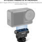 NEEWER Magnetic Mount Adapter Compatible with DJI Osmo Action 5 Pro/4/3, Upgraded Metal Quick Release Action Camera Mount Vlogging Accessories