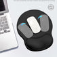 Ergonomic Mouse Pad with Wrist Rest, Large Mousepad(10.6'' x 9''), Wrist Support Mouse Mat with Non-Slip Base, Pain Relief for Laptop & Computer (Black)