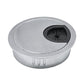 1 Pcs Desk Grommet 2" / 50 mm, Desk Cord Hole Cover, Cable Grommet Metal Zinc Alloy Materilal, Desk Hole Grommet for Home & Office Pc, Detachable Cable Cord Organizer-Matte Silver