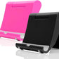 Cell Phone Stand for Desk 2 Pack Mobile Phone Holders Desktop Tablet Stand, Foldable Phone Dock Universal Adjustable Tablet Stand for Desk Compatible with Cell Phone Support (Black+Pink)