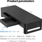 meatanty 2 in 1 Monitor Stand Riser with 2 Storage Drawers and 4 USB Ports, Metal Computer Monitor Stand Supports Transfer Data and Charging, Desk Organizer for PC,Laptop,iMac (21 inches)