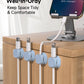 Magnetic Cable Clips, Adjustable Cord Holder Management, Adhesive Wire Keeper Organizer for Home Office Desk Phone PC Car Wall Desktop Nightstand Appliance (9-PCS Blue)