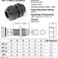 PENGLIN NPT 1/2 Nylon Cable Connector,IP68 Waterproof Strain Relief Cord Adjustable Connector With Gaskets for Electrical Box (1/2 Inch (100 PCS))
