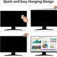 【2 Pack】 22 Inch Privacy Screen Protector (Compatible with 20", 20.2", 21.5", 21.6") for 16:9/16:10 Widescreen Monitors-Blue Light Blocking,Hanging Design, Anti-Scratch for Desktop Computers