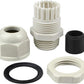 XHF 50 Pcs 1/2" IP68 Strain Relief Nylon Cord Grip Waterproof NPT Cable Glands Adjustable UL Listed and RoHS Compliant (Grey)