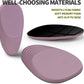 Hokafenle Ergonomic Mouse Pad Wrist Support, Terraced Slope Carpal Tunnel Wrist Pad for Mouse with Unibody Memory Foam, Wrist Rest Pain Relief Mousepad (Pale Purple, 11.8x7.9 in)