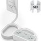 5FT Flat Extension Cord, TESSAN Surge Protector Power Strip with 4 Widely Spaced AC Outlets, 900 Joules Surge Protection, Ultra-Thin Flat Plug Desk Charging Station for Home Office Dorm Essentials