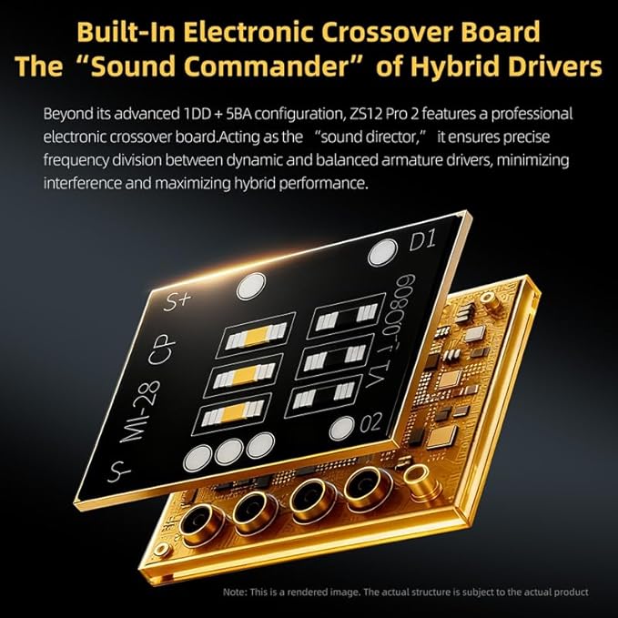 KZ ZS12 PRO 2 in Ear Monitor Headphones, 5BA+1DD 6 Hybrid Driver Gaming Earbuds Wired Earphones, HiFi Clarity Sound Immersive Bass IEMs for Gaming Musicians Singer Audiophile (Silver with Microphone)